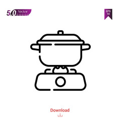 Outline cooking icon. cooking icon vector isolated on white background. Graphic design, material-design icons, mobile application, logo, user interface. UI / UX design, EPS 10 format vector