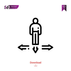 Outline choose icon. choose icon vector isolated on white background. Graphic design, material-design, strategy-and-management icons mobile application, logo, user interface. EPS 10 format vector