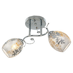 Chandelier in vintage style isolated on white background