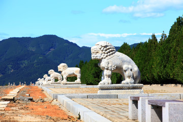 The ancient Chinese stone carving