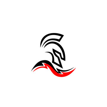 Spartan Helmet silhouette, Warrior symbol, Spartan logo, Spartan helmet, Spartan symbol.