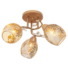 Chandelier in vintage style isolated on white background