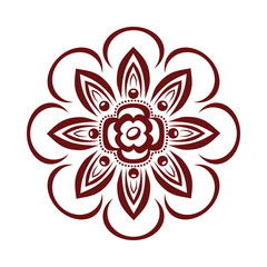 beutiful flower garden isolated icon