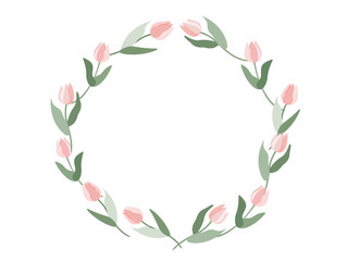 Tulip frame decoration