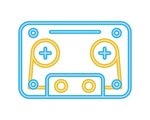 cassette retro audio device icon