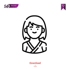 Outline karate icon. karate icon vector isolated on white background. Graphic design, material-design,sport-avatars icons mobile application, logo, user interface. EPS 10 format vector