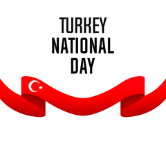 turkey national day poster design illustration