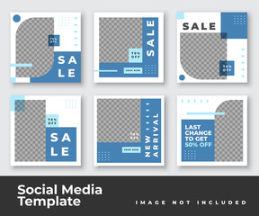 Editable Post Template Social Media Banners for Digital Marketing. Promotion Brand Fashion. Stories. Vector Illustration