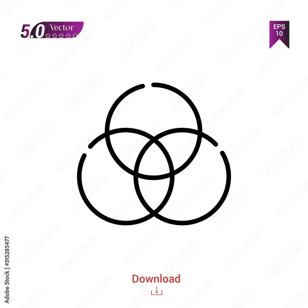 Poster outline rgb icon. rgb icon vector isolated on white background. graphic design, camera-interface ico