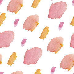 watercolor abstract seamless pattern with cute drops. Baby background spot for wrapping paper, textile fabric, baby album cover