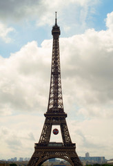Beautiful view of Eiffel tower, Paris, France. Europe