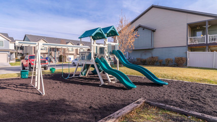 Panorama Kids playground on an urban housing estate
