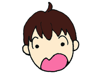 男の子(びっくり)