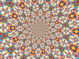 Colorful digital graphic kaleidoscope symmetry mandala style in laser light sunray trial pattern, Tie Dye , spiderweb art abstract background for art projects, banner, business,   card, 3D, template