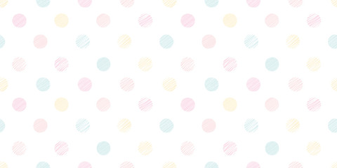 Dot illustration background. Seamless pattern. Vector.ドットイラストのパターン