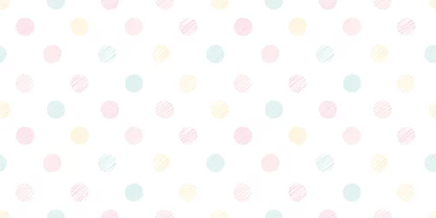 Wallpaper murals Polka dot Dot illustration background. Seamless pattern. Vector.ドットイラストのパターン
