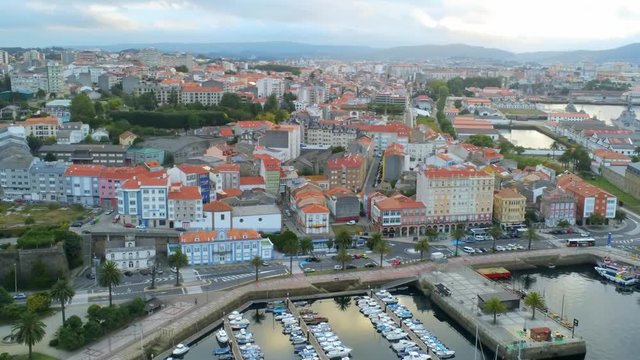 Ferrol city in a sunny day. Ferrol is a small town located in Galicia, Spain