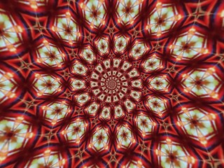 Colorful digital graphic kaleidoscope symmetry mandala style in laser light sunray trial pattern, Tie Dye , spiderweb art abstract background for art projects, banner, business,   card, 3D, template