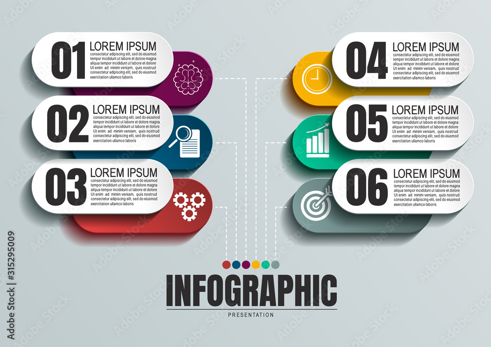 Canvas Prints infographic business data, process chart design template for presentation. abstract timeline element