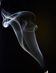 abstract smoke on black background