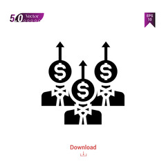 Outline teamwork icon. teamwork icon vector isolated on white background. Graphic design, material-design, business-motivation icons, mobile application, logo, user interface. EPS 10 format vector