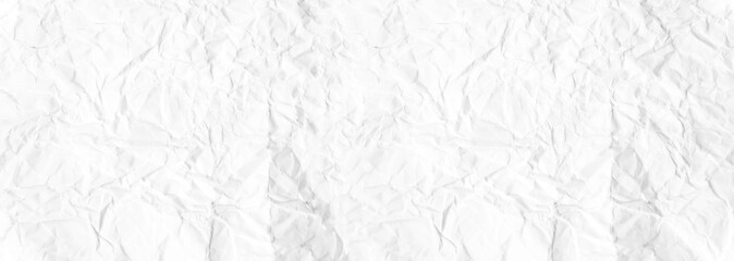 Paper texture Crumpled White.Top view.