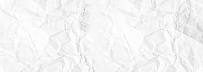 Paper texture Crumpled White.Top view.