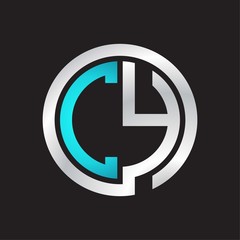CY Initial logo linked circle monogram