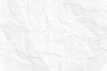 Paper texture Crumpled White.Top view.