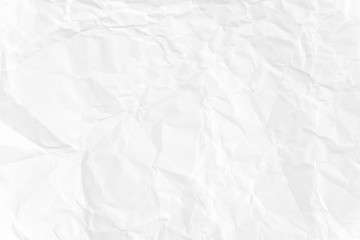Paper texture Crumpled White.Top view.