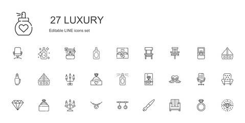luxury icons set