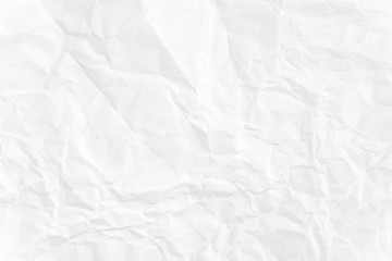 Paper texture Crumpled White.Top view.