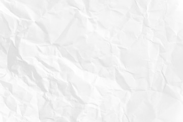 Paper texture Crumpled White.Top view.