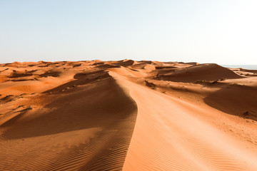 Fototapeta na wymiar Wahiba Sands desert, Oman