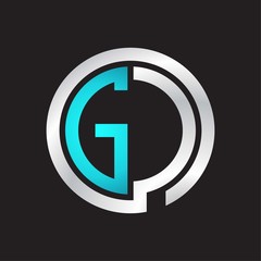 GC Initial logo linked circle monogram