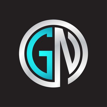 GN Initial logo linked circle monogram