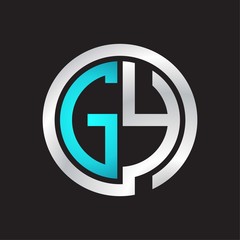 GY Initial logo linked circle monogram