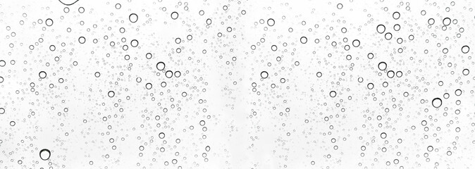 Rain drops on window glasses surface Natural Pattern of raindrops. Natural pattern of raindrops on white background for your design.
