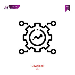 Outline strategy icon. strategy icon vector isolated on white background. Graphic design, material-design, strategy-and-management icons mobile application, logo, user interface. EPS 10 format vector
