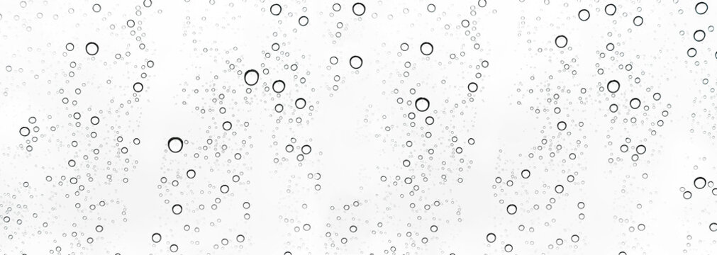 Rain drops on window glasses surface Natural Pattern of raindrops. Natural pattern of raindrops on white background for your design.