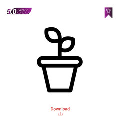 Outline sprout icon. sprout icon vector isolated on white background. Graphic design, material-design, spring icons, mobile application, logo, user interface. EPS 10 format vector