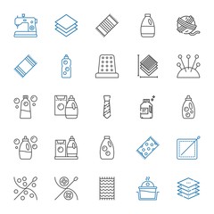 fabric icons set