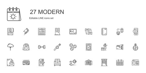 modern icons set