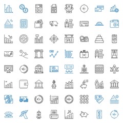financial icons set