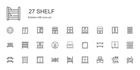 shelf icons set