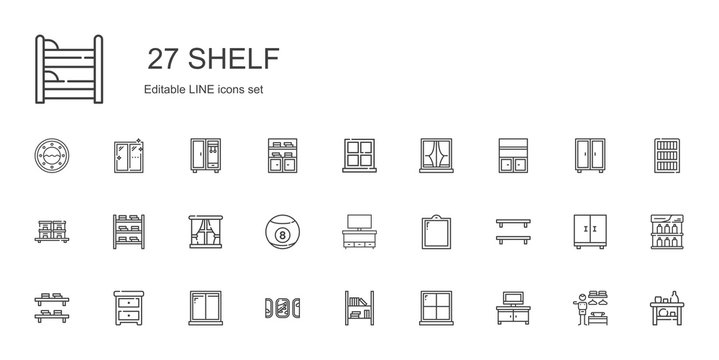 shelf icons set