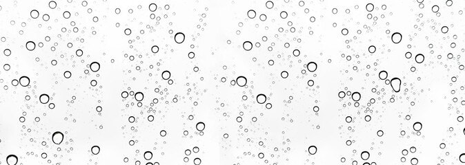Rain drops on window glasses surface Natural Pattern of raindrops. Natural pattern of raindrops on white background for your design.