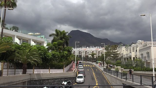 TENERIFE, SPAIN: Costa Adeje is very popular city for tourist who comes to Tenerife island, there are a lot of tourist attractions and beach there.