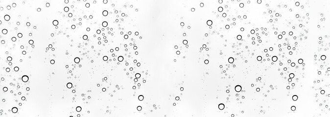 Rain drops on window glasses surface Natural Pattern of raindrops. Natural pattern of raindrops on white background for your design.