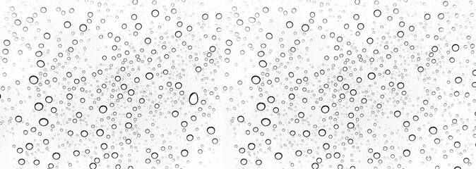 Fototapeta Rain drops on window glasses surface Natural Pattern of raindrops. Natural pattern of raindrops on white background for your design. obraz